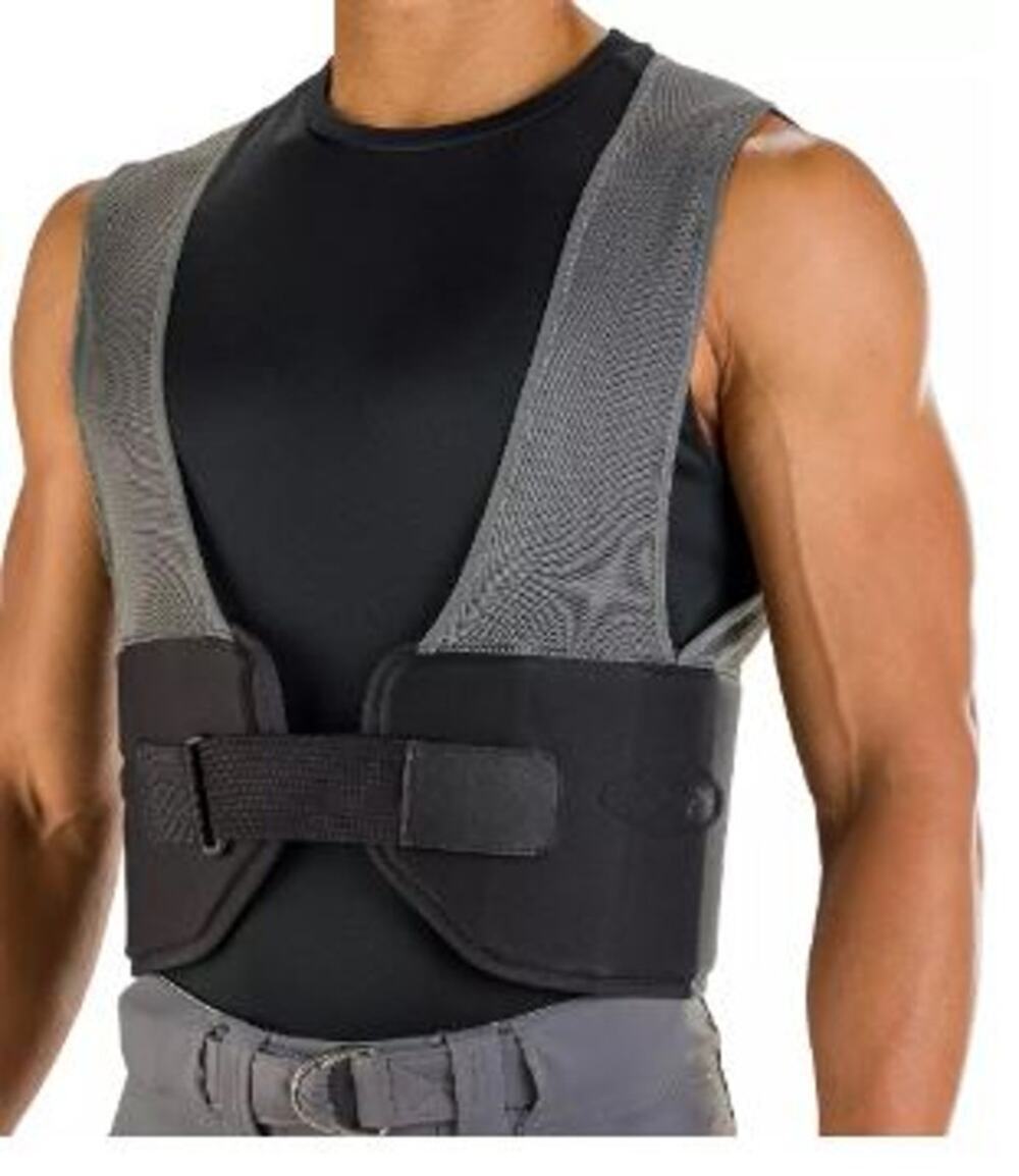 New Shock Doctor Youth Showtime Rib Protector Vest, Small, Football, Black